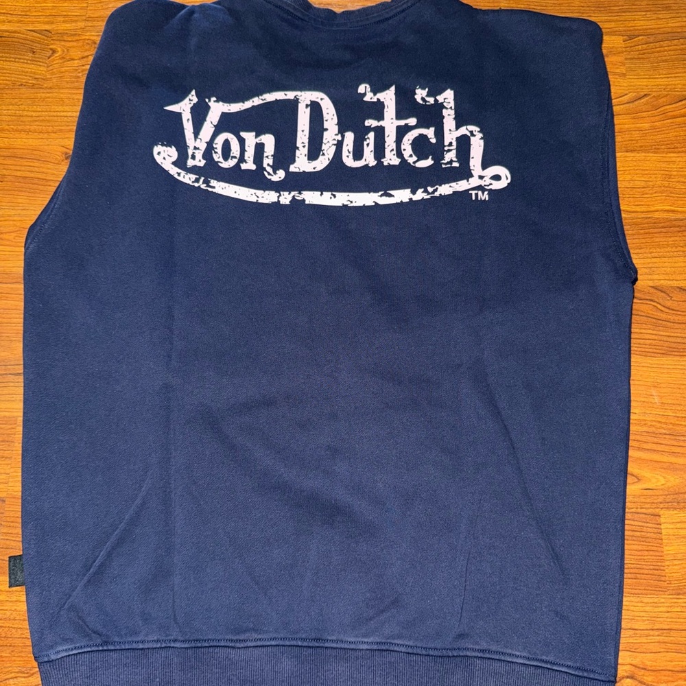 Von Dutch Blue Crewneck Sweater - Picture 2 of 3